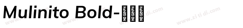 Mulinito Bold字体转换